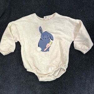 Bunny sweatshirt onesie